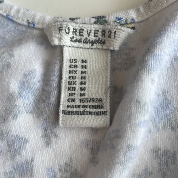 Vintage Forever 21 Los Angeles floral baby tee - Picture 3 of 5